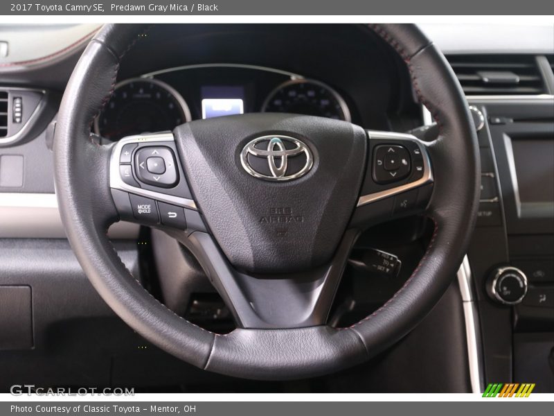 Predawn Gray Mica / Black 2017 Toyota Camry SE