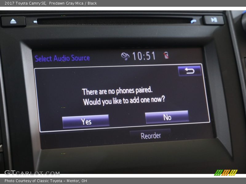 Predawn Gray Mica / Black 2017 Toyota Camry SE