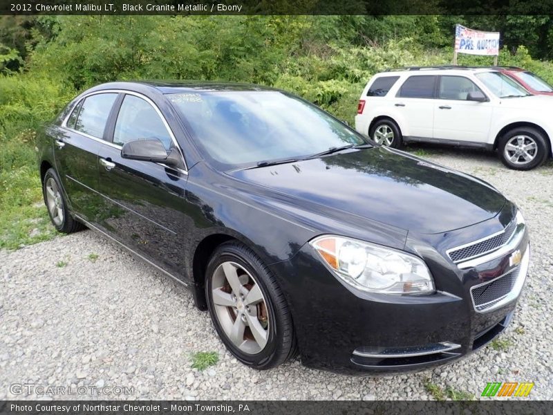 Black Granite Metallic / Ebony 2012 Chevrolet Malibu LT