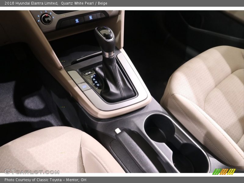 Quartz White Pearl / Beige 2018 Hyundai Elantra Limited