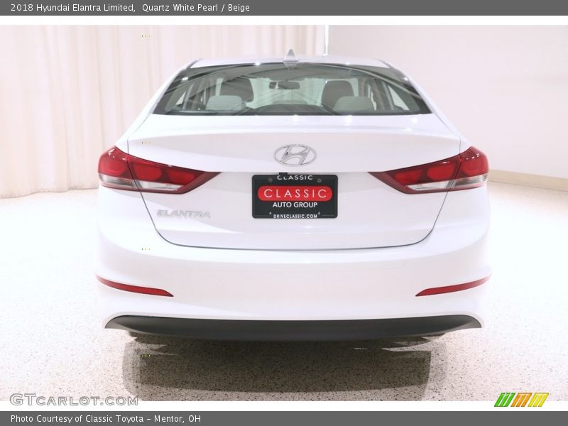 Quartz White Pearl / Beige 2018 Hyundai Elantra Limited