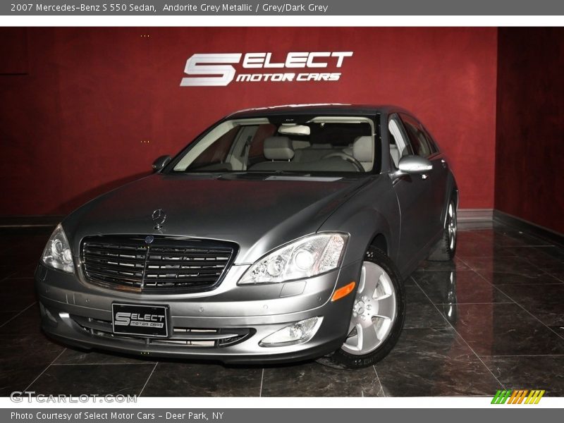 Andorite Grey Metallic / Grey/Dark Grey 2007 Mercedes-Benz S 550 Sedan