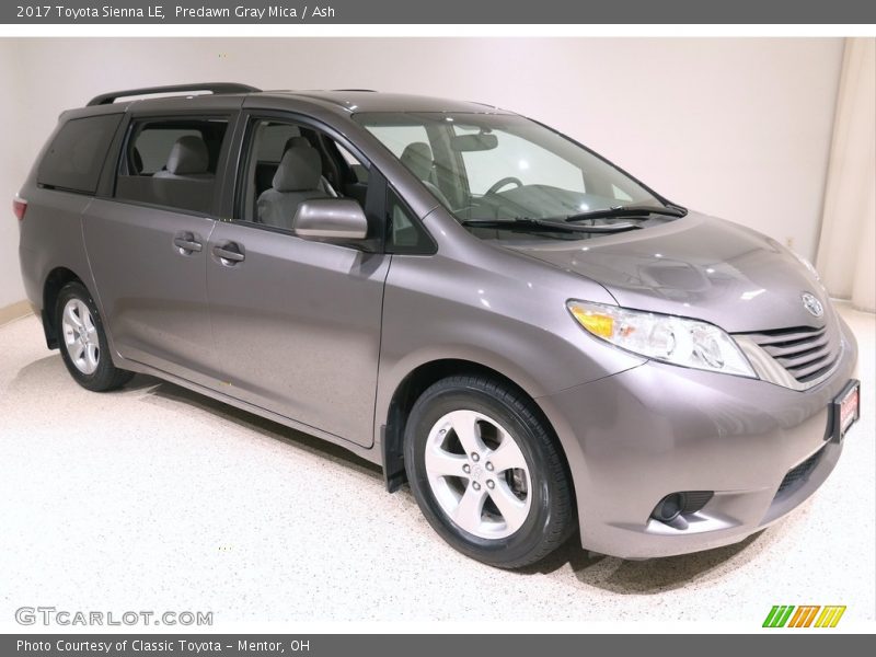 Predawn Gray Mica / Ash 2017 Toyota Sienna LE