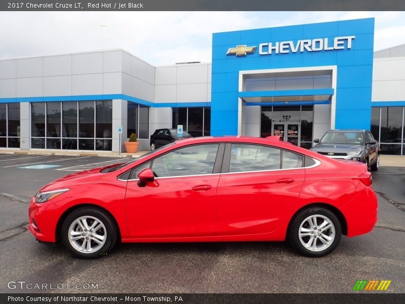 Red Hot / Jet Black 2017 Chevrolet Cruze LT