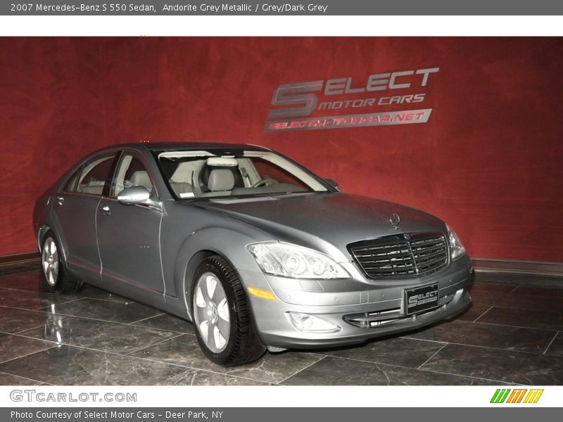 Andorite Grey Metallic / Grey/Dark Grey 2007 Mercedes-Benz S 550 Sedan