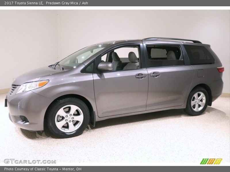 Predawn Gray Mica / Ash 2017 Toyota Sienna LE