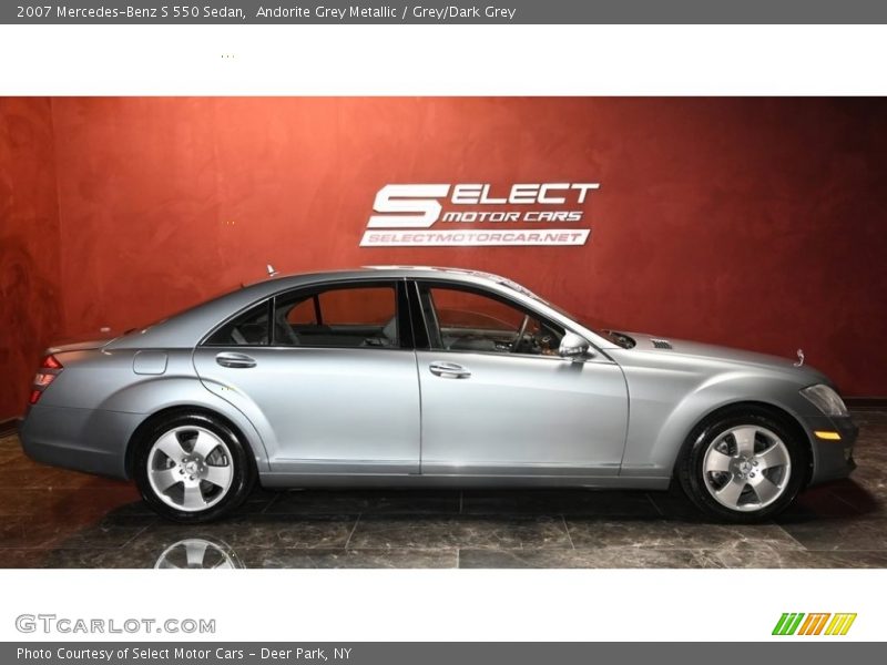 Andorite Grey Metallic / Grey/Dark Grey 2007 Mercedes-Benz S 550 Sedan