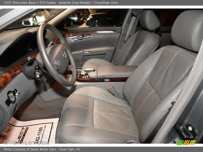 Andorite Grey Metallic / Grey/Dark Grey 2007 Mercedes-Benz S 550 Sedan