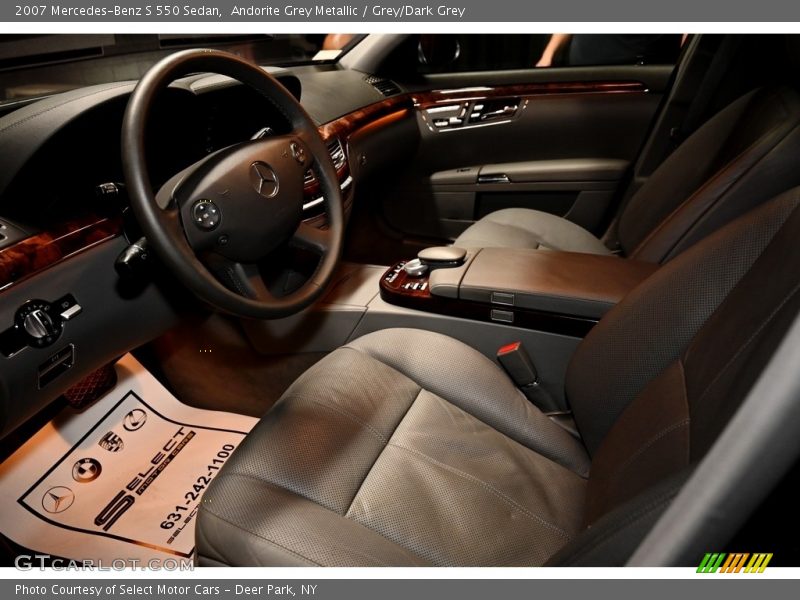 Andorite Grey Metallic / Grey/Dark Grey 2007 Mercedes-Benz S 550 Sedan