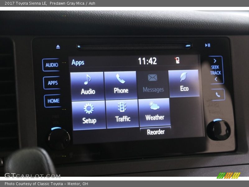 Predawn Gray Mica / Ash 2017 Toyota Sienna LE