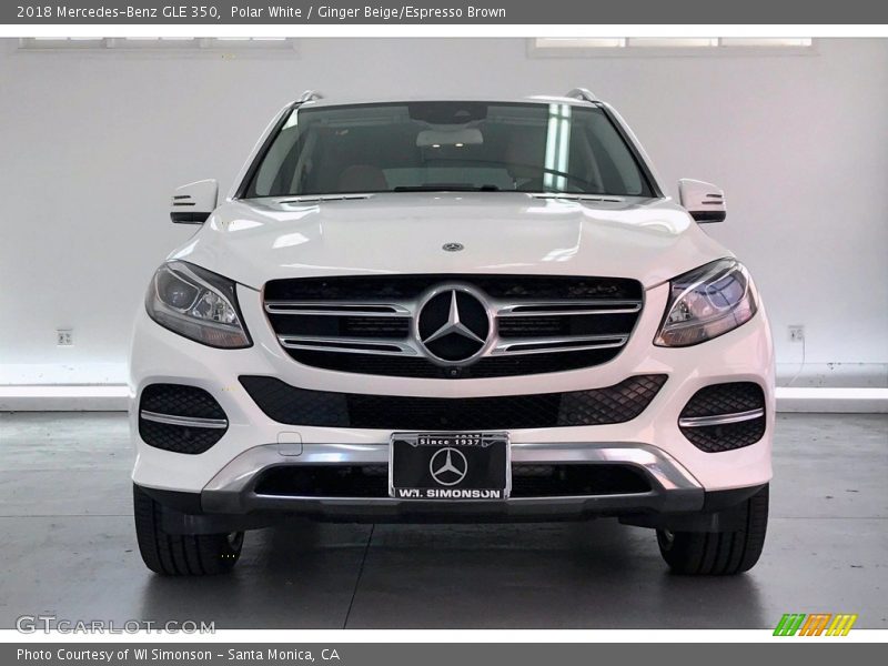 Polar White / Ginger Beige/Espresso Brown 2018 Mercedes-Benz GLE 350