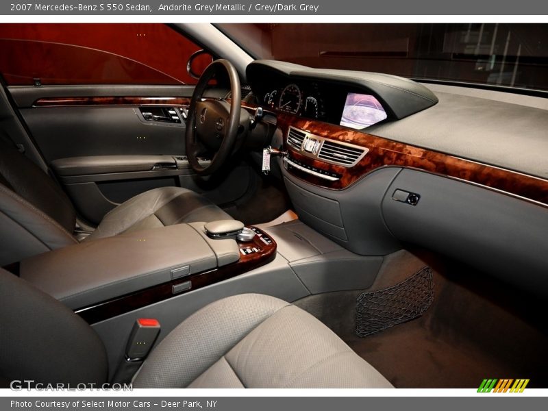 Andorite Grey Metallic / Grey/Dark Grey 2007 Mercedes-Benz S 550 Sedan