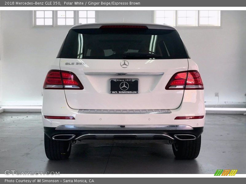 Polar White / Ginger Beige/Espresso Brown 2018 Mercedes-Benz GLE 350