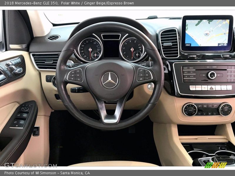 Polar White / Ginger Beige/Espresso Brown 2018 Mercedes-Benz GLE 350