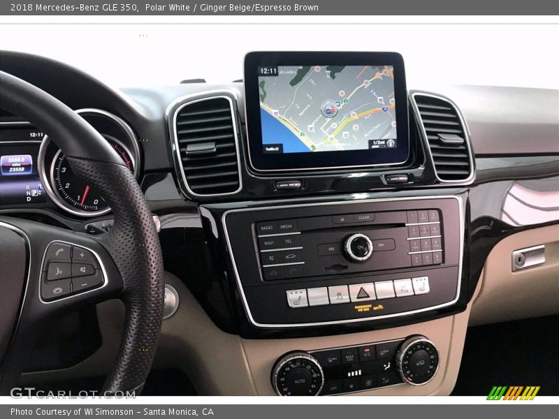 Polar White / Ginger Beige/Espresso Brown 2018 Mercedes-Benz GLE 350