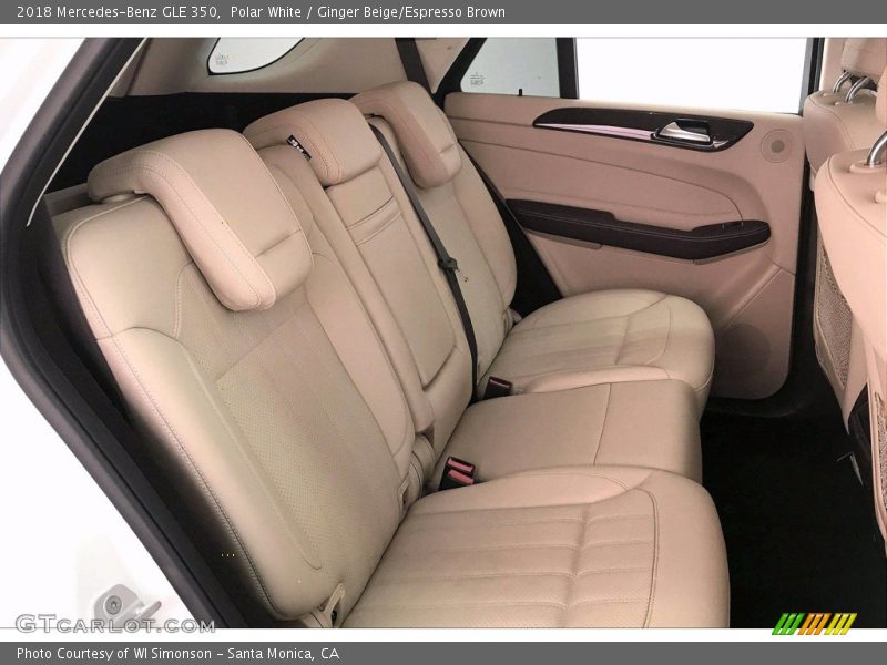 Polar White / Ginger Beige/Espresso Brown 2018 Mercedes-Benz GLE 350