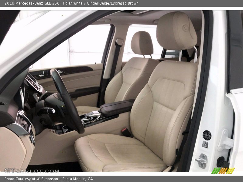 Polar White / Ginger Beige/Espresso Brown 2018 Mercedes-Benz GLE 350
