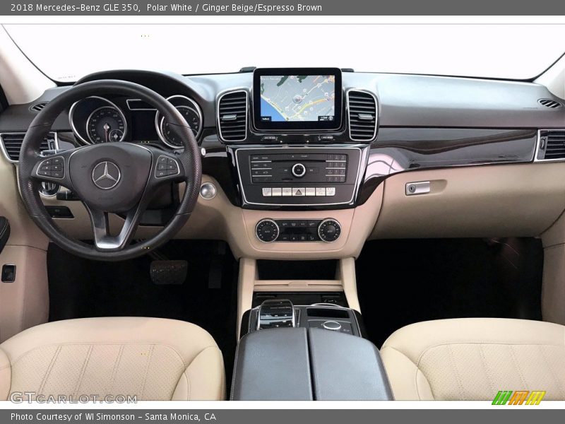 Polar White / Ginger Beige/Espresso Brown 2018 Mercedes-Benz GLE 350