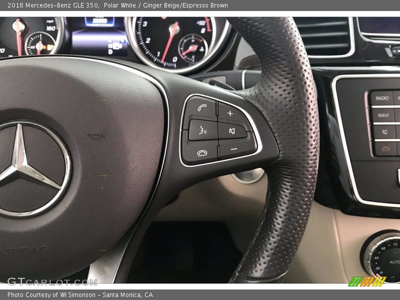 Polar White / Ginger Beige/Espresso Brown 2018 Mercedes-Benz GLE 350