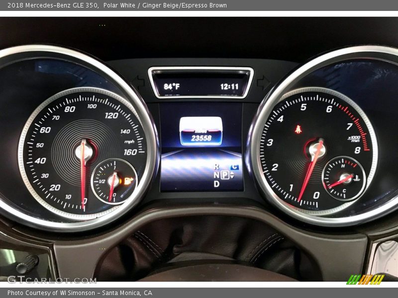 Polar White / Ginger Beige/Espresso Brown 2018 Mercedes-Benz GLE 350