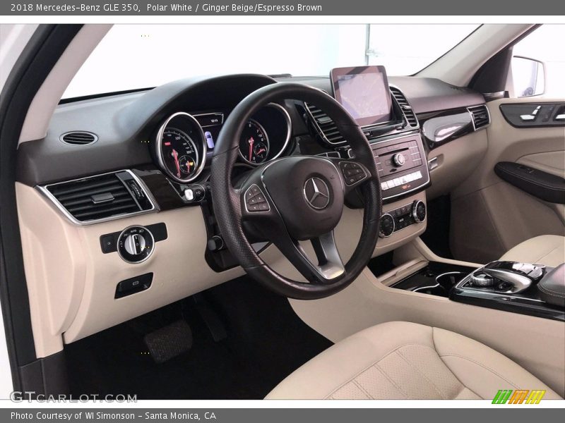 Polar White / Ginger Beige/Espresso Brown 2018 Mercedes-Benz GLE 350