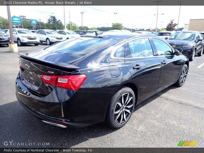 Mosaic Black Metallic / Jet Black 2020 Chevrolet Malibu RS