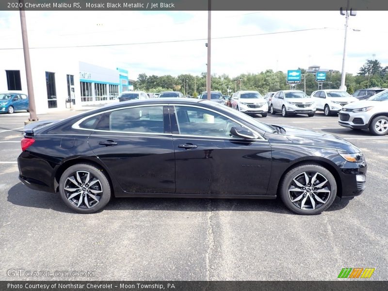 Mosaic Black Metallic / Jet Black 2020 Chevrolet Malibu RS