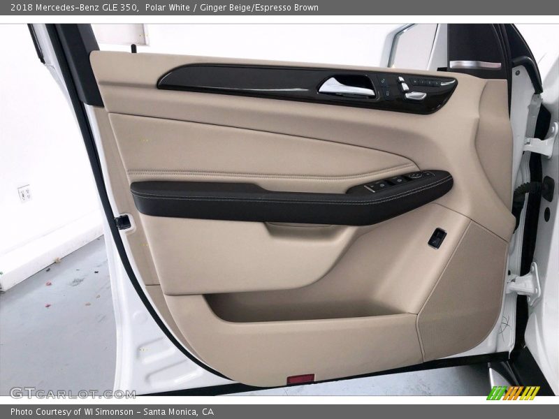 Polar White / Ginger Beige/Espresso Brown 2018 Mercedes-Benz GLE 350