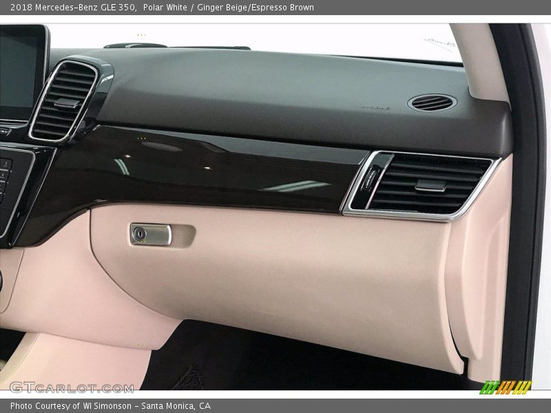 Polar White / Ginger Beige/Espresso Brown 2018 Mercedes-Benz GLE 350