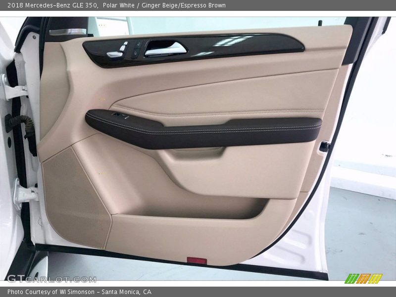 Polar White / Ginger Beige/Espresso Brown 2018 Mercedes-Benz GLE 350
