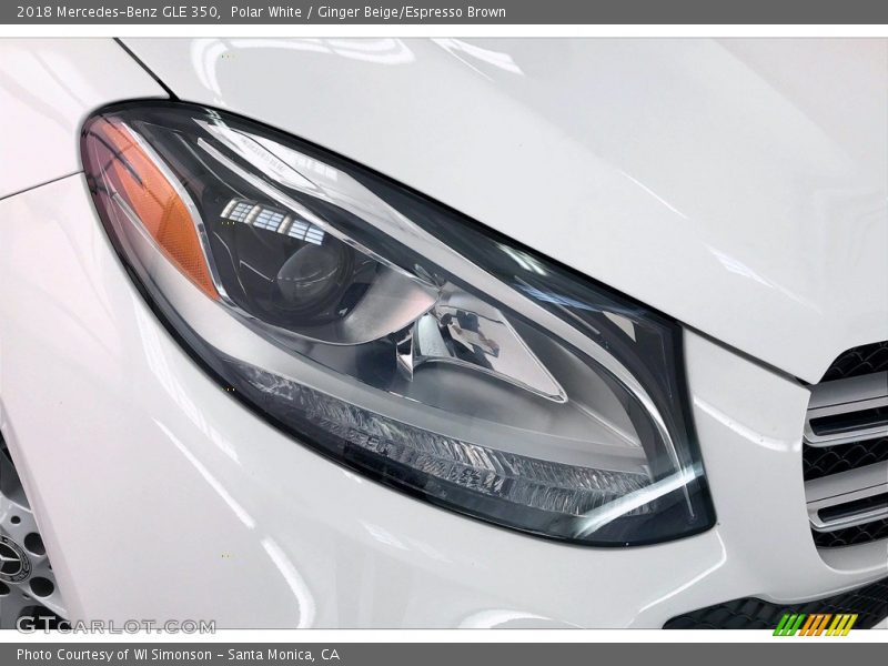 Polar White / Ginger Beige/Espresso Brown 2018 Mercedes-Benz GLE 350