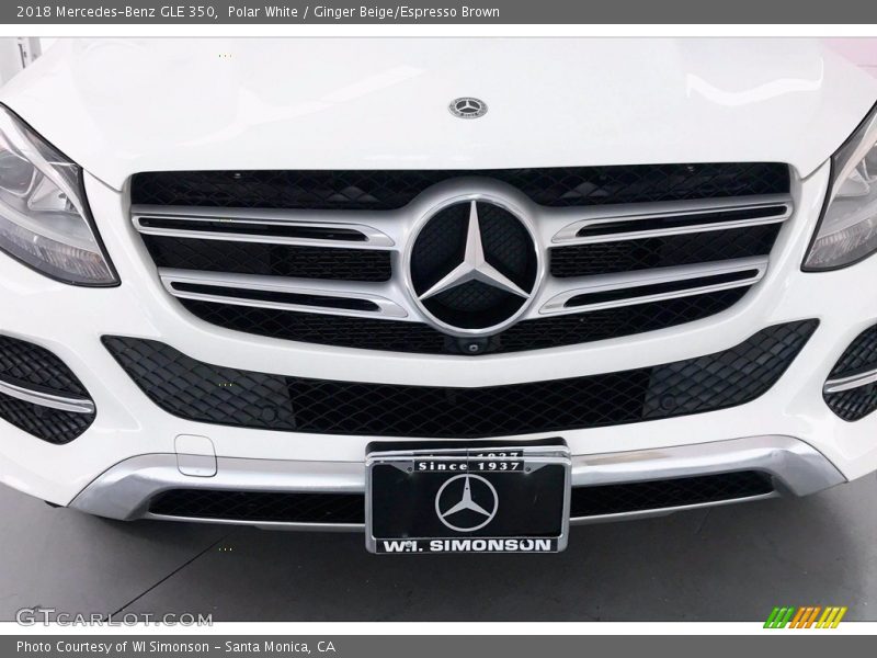 Polar White / Ginger Beige/Espresso Brown 2018 Mercedes-Benz GLE 350