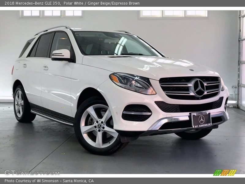 Polar White / Ginger Beige/Espresso Brown 2018 Mercedes-Benz GLE 350