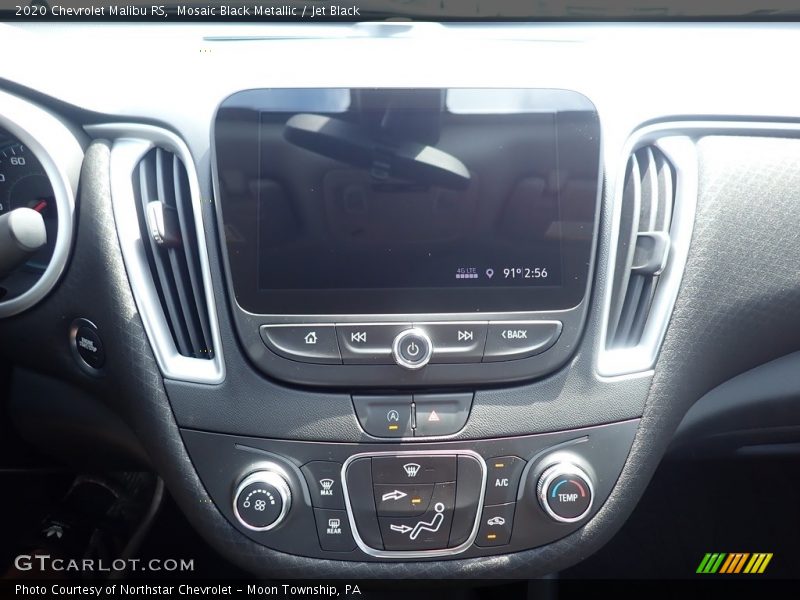 Mosaic Black Metallic / Jet Black 2020 Chevrolet Malibu RS