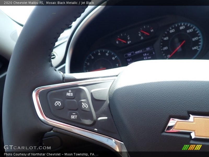 Mosaic Black Metallic / Jet Black 2020 Chevrolet Malibu RS