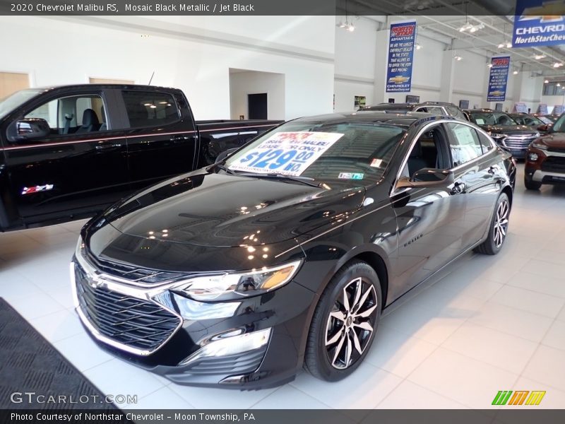 Mosaic Black Metallic / Jet Black 2020 Chevrolet Malibu RS