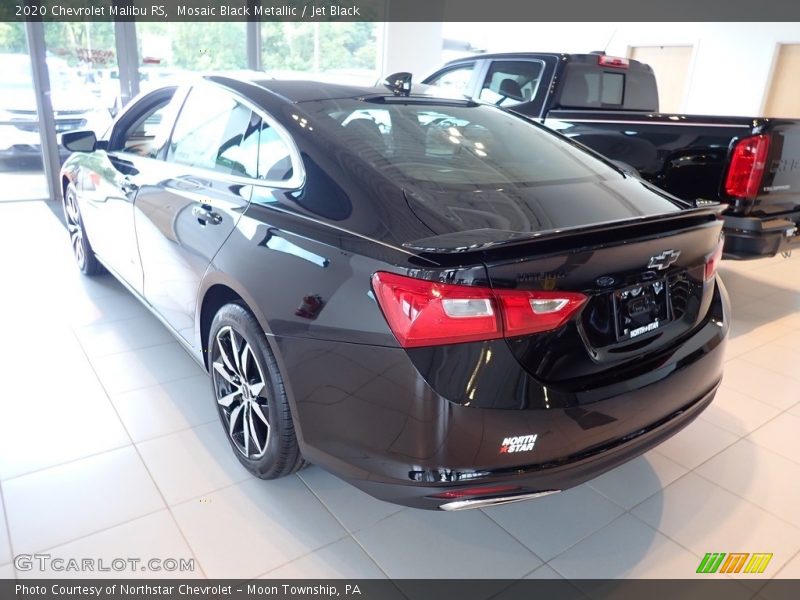 Mosaic Black Metallic / Jet Black 2020 Chevrolet Malibu RS