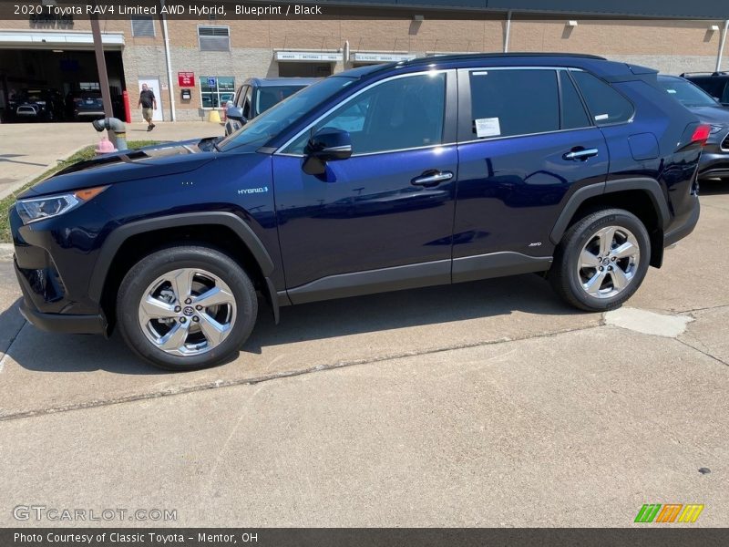 Blueprint / Black 2020 Toyota RAV4 Limited AWD Hybrid