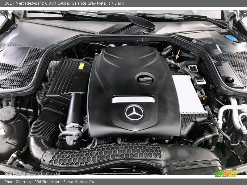 Selenite Grey Metallic / Black 2017 Mercedes-Benz C 300 Coupe