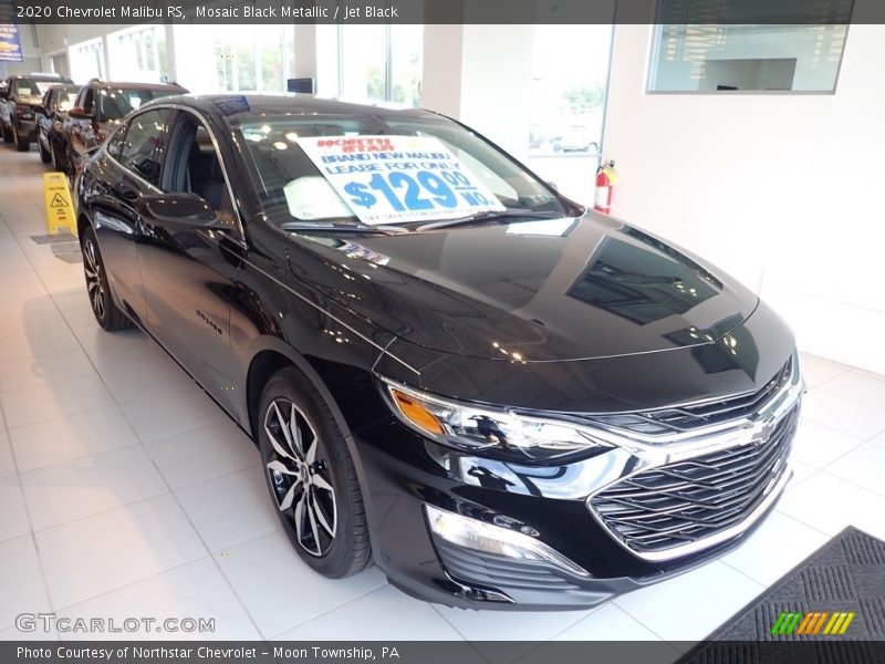 Mosaic Black Metallic / Jet Black 2020 Chevrolet Malibu RS