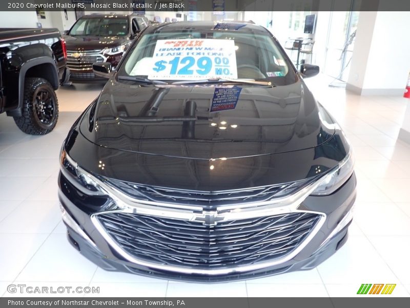 Mosaic Black Metallic / Jet Black 2020 Chevrolet Malibu RS