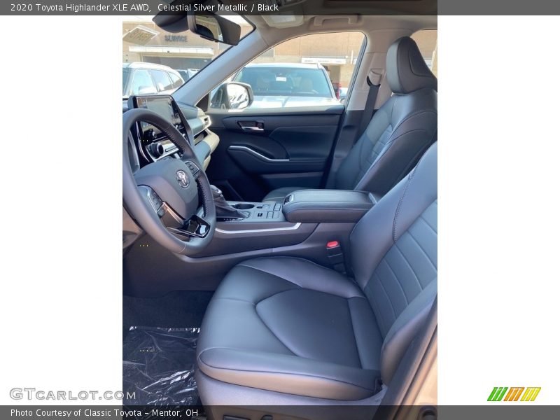 Celestial Silver Metallic / Black 2020 Toyota Highlander XLE AWD