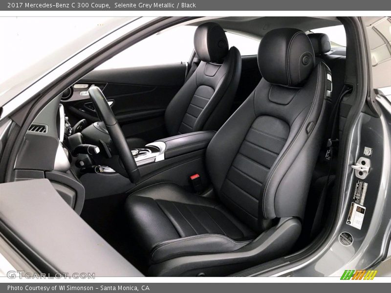 Selenite Grey Metallic / Black 2017 Mercedes-Benz C 300 Coupe