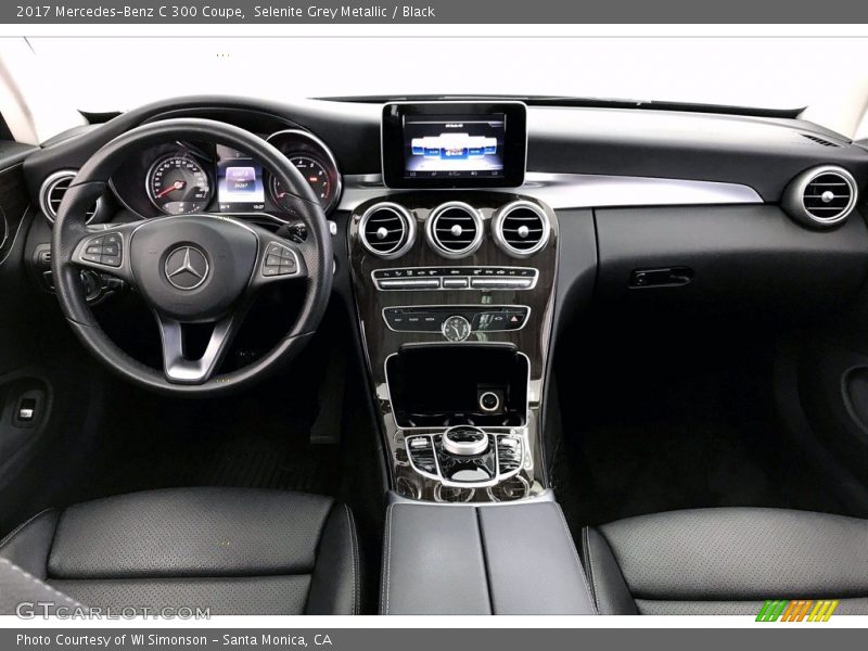 Selenite Grey Metallic / Black 2017 Mercedes-Benz C 300 Coupe