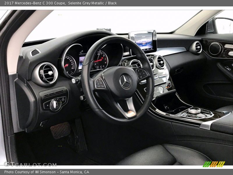 Selenite Grey Metallic / Black 2017 Mercedes-Benz C 300 Coupe