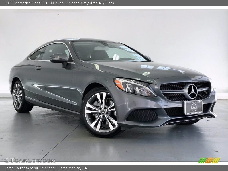 Selenite Grey Metallic / Black 2017 Mercedes-Benz C 300 Coupe