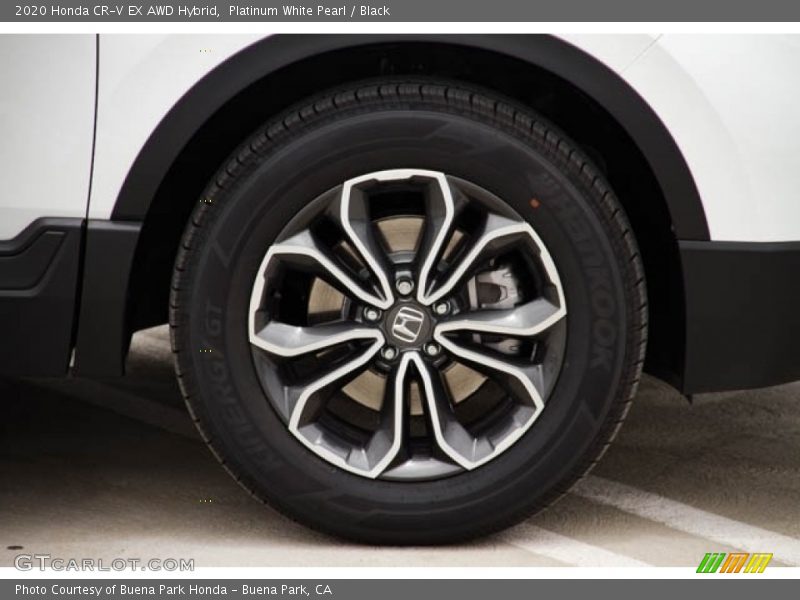 Platinum White Pearl / Black 2020 Honda CR-V EX AWD Hybrid