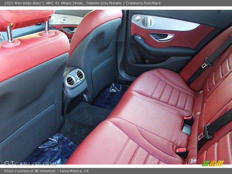 Selenite Grey Metallic / Cranberry Red/Black 2020 Mercedes-Benz C AMG 43 4Matic Sedan