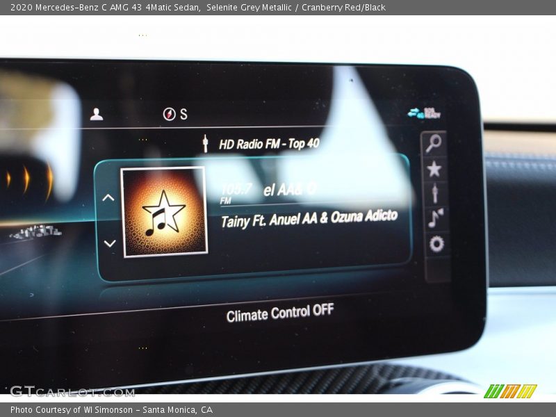 Selenite Grey Metallic / Cranberry Red/Black 2020 Mercedes-Benz C AMG 43 4Matic Sedan