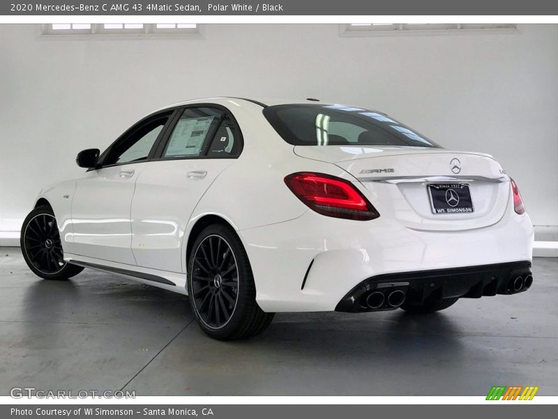 Polar White / Black 2020 Mercedes-Benz C AMG 43 4Matic Sedan